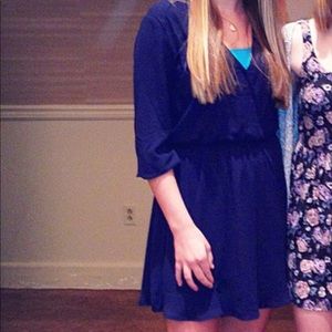Navy blue long sleeve dress from Nordstrom.